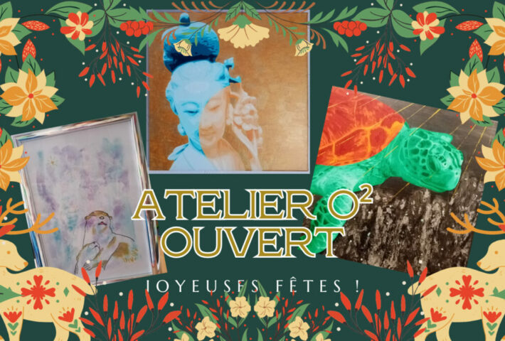 Vernissage de Noël et conte méditatif Aude Envain : Atelier O² ouvert