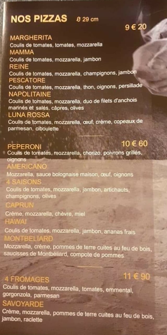 Pizza Duo Saint Amand Les Eaux Carte