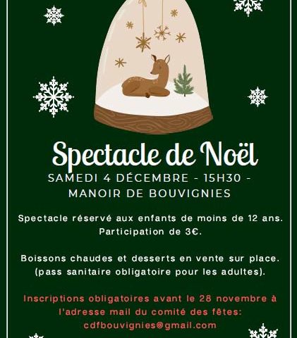 Spectacle de Noël du Comité des fêtes – Moins de 12 ans