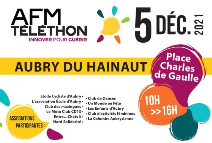 Téléthon 2021 à Aubry-du-Hainaut