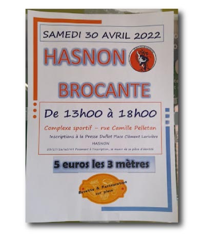 Brocante à Hasnon
