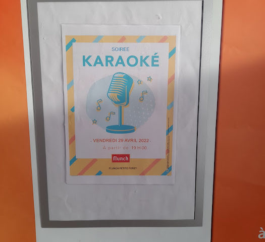 Soirée karaoké au flunch de Petite-Forêt