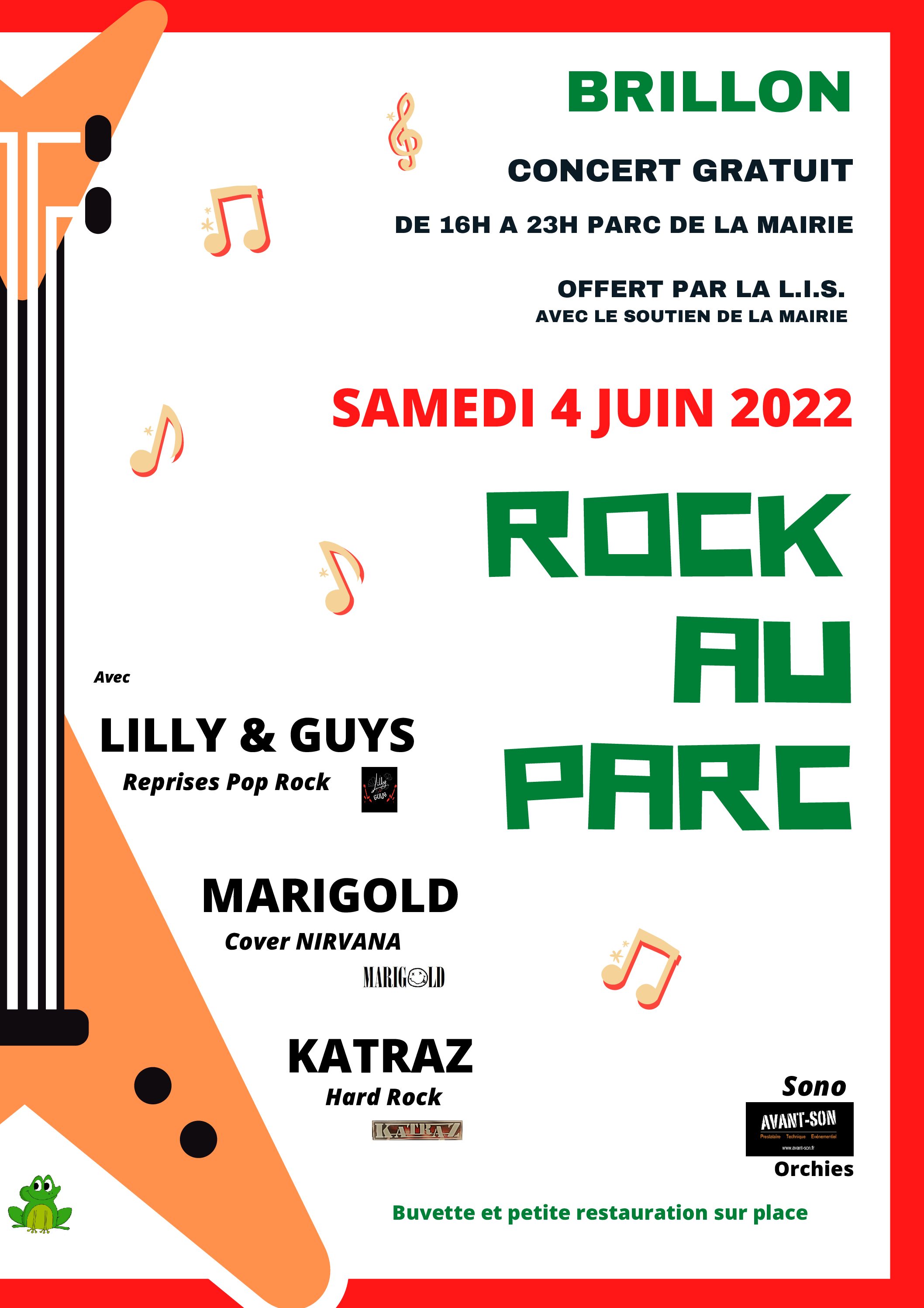 ROCK : Concert Brillon samedi 4 juin 2022