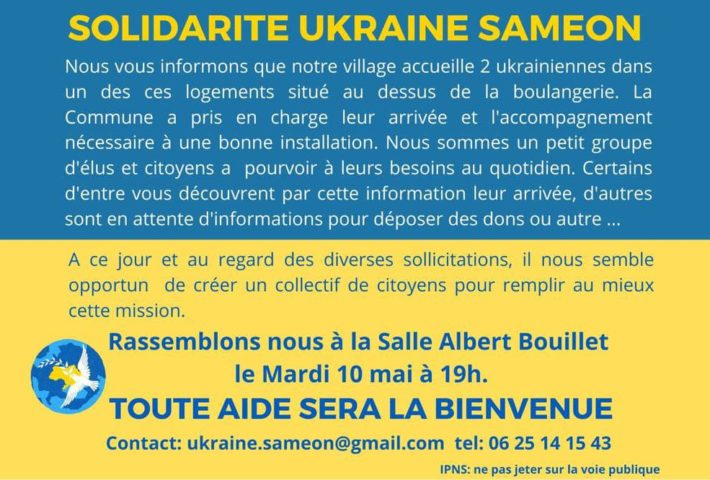 Solidarité Ukraine à Saméon