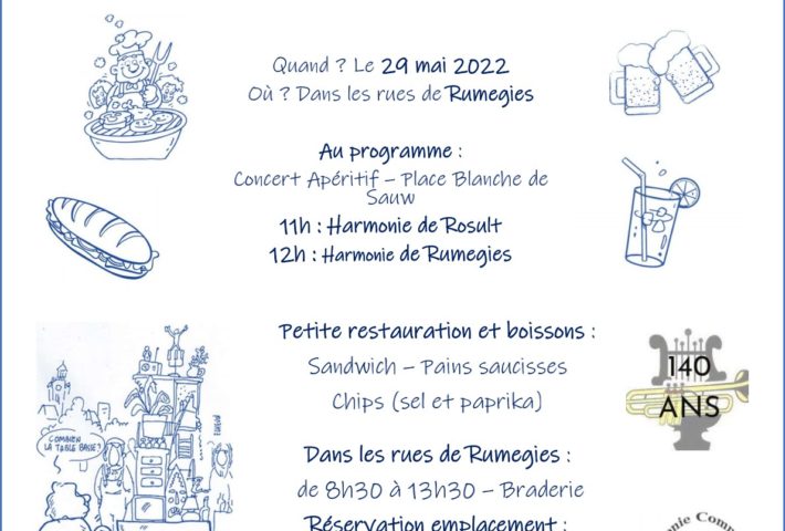 Braderie à Rumegies, le 29 mai