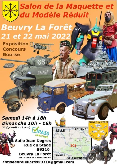 le Salon du modélisme 2022 à Beuvry-la-Forêt, le 21 et 22 mai
