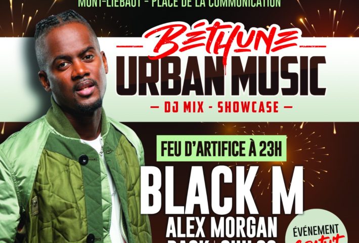 Black M en concert gratuit + Feu d’artifice à 23h