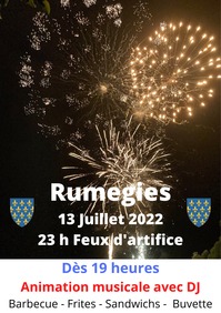 Bal populaire et feux d’artifice à Rumegies