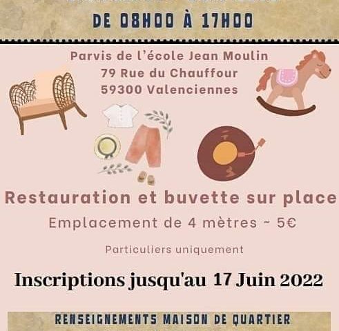 Brocante à Valenciennes le 19 juin