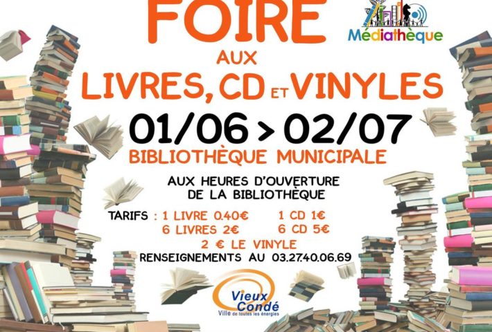 Foire aux disques vinyles, CD et Livres à Vieux-Condé