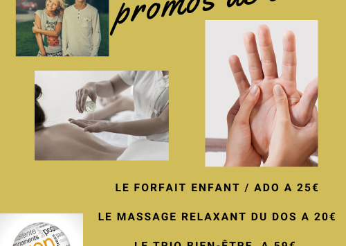 Massages Valenciennes : PROMOS de l’été