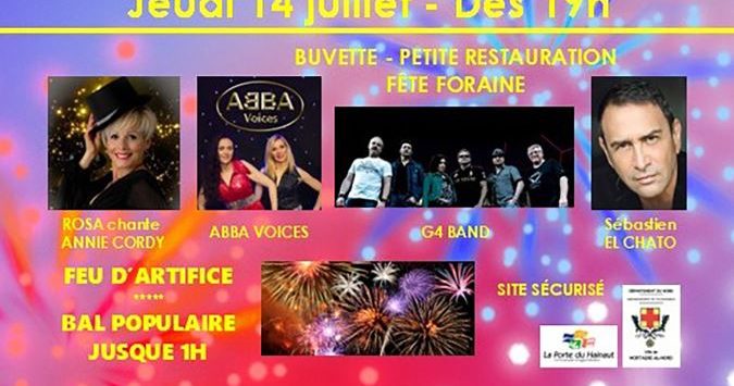 Concert et fête foraine pour le 14 juillet à Mortagne du Nord