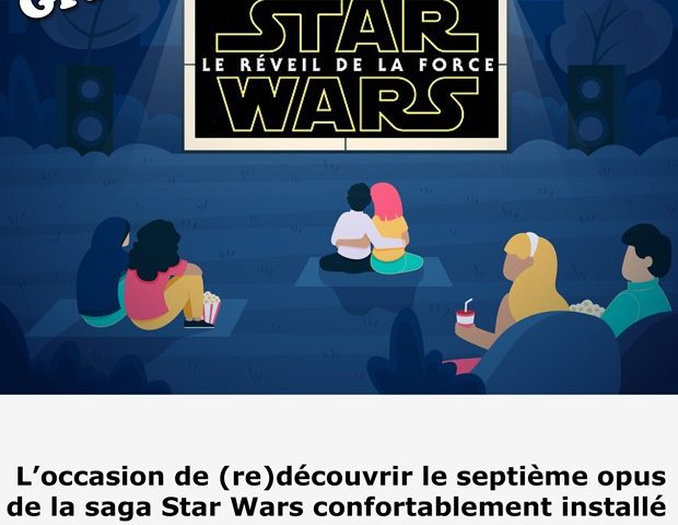 Projection Stars wars à Blaton