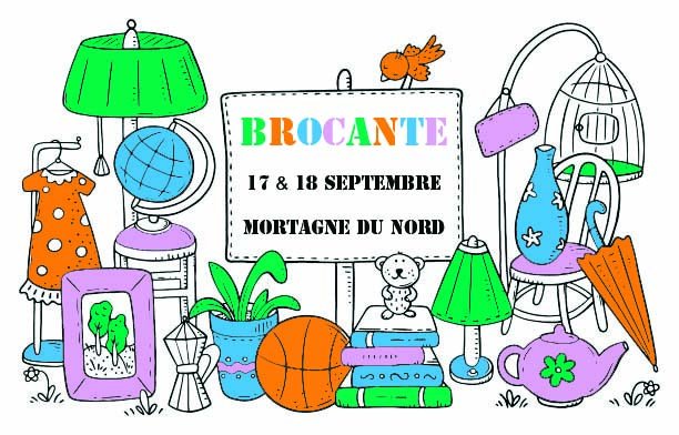 Brocante Mortagne-Du-Nord, le 17 et 18 septembre 2022