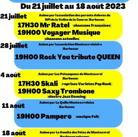 Marché nocturne à Montcavrel